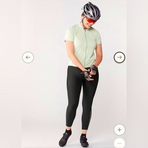 PEARL iZUMi Sugar Crop Women’s Chamois Padded Cycling Tights, Black - Size XL